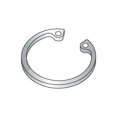 Internal Retaining Ring, Stainless Steel, Plain Finish, 1.625 In Bore Dia., 100 PK